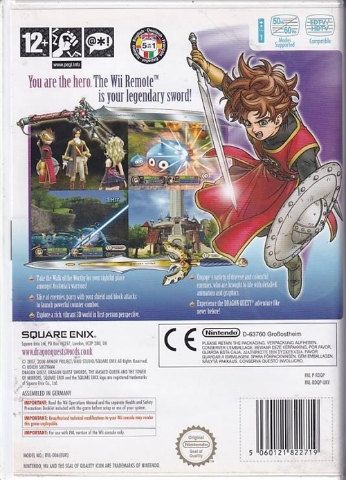 Dragon Quest Swords The Masked Queen and the Tower of Mirrors - Nintendo Wii (B Grade) (Genbrug)